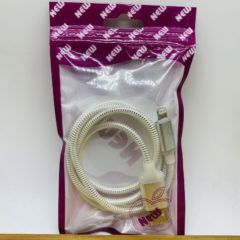Кабель USB Lightning для apl : 1.5 ампера , белый силиконовый в упаковке