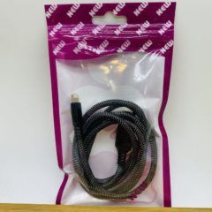 Кабель USB Lightning для apl : 1.5 ампера , черный силиконовый в упаковке