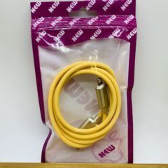 Кабель USB Lightning для apl , желтый силиконовый в упаковке