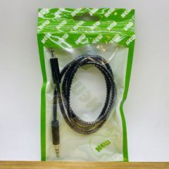 Кабель AUX Jack 3.5mm-Jack 3.5mm черный силиконовый