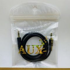 Кабель AUX Jack 3.5mm-Jack 3.5mm черный силиконовый