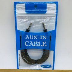 Кабель AUX Jack 3.5mm-Jack 3.5mm апельсиновый силиконовый