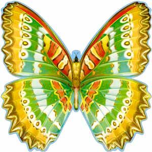 Бабочка Бабочка, блестки, скотч, размер 15*15 см, пр-во: Россия