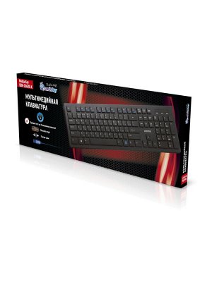Клавиатура проводная мультимедийная Slim 206 USB черная (SBK-206US-K)