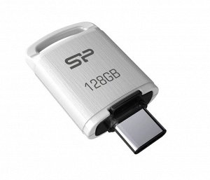 Флешка USB 3.0 накопитель 128GB Touch C10, Type-C White (SP128GBUC3C10V1W)