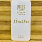 Прозрачный силиконовый чехол Iphone 7+/8+ (ультратонкий)