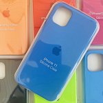 Силиконовый чехол для IPhone 11 №63 (все наклейки,лого вырезан, микрофибра,не пачкается,улучшенное качество)