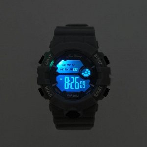 Часы наручные электронные Jian Cheng, d=4.5 см, ремешок силикон 24.5 см