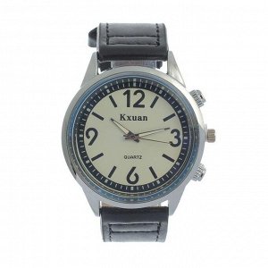Часы наручные мужские Kxuan, d=5 см, ремешок экокожа 25 см 5478143