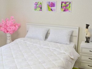 Одеяло облегченное белое, Евро - 200х215 см.