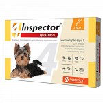 Inspector Quadro Капли противопаразитарные д/соб 1-4кг 1пипет. (1/40)