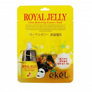 Тканевая маска для лица Ekel Royal Jelly (Пчелиное маточное молочко) , ,
