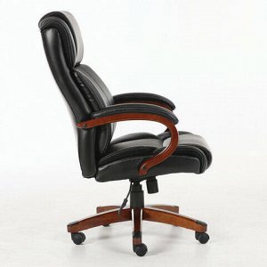 Кресло офисное BRABIX PREMIUM &quot;Magnum EX-701&quot;, дерево, рециклированная кожа, черное, 531827