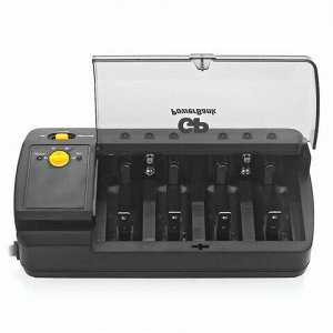Зарядное устройство GP PB320, для 4-х аккумуляторов AA, AAA, С, D или 2-х аккумуляторов "Крона", PB320GS-2CR1