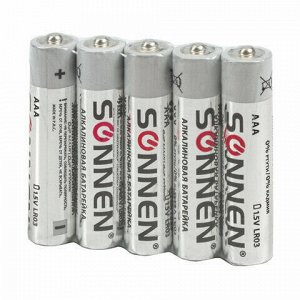 Батарейки КОМПЛЕКТ 30 (20+10) шт., SONNEN Alkaline, AA+ААА (LR6+LR03), в коробке, 455097