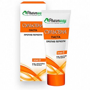 Pharmway СУЛЬСЕНА Паста против перхоти 1%, 75 мл. в коробке