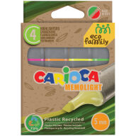 Набор текстовыделителей Carioca "EcoFamily", 4цв., 5 мм, картон, европодвес