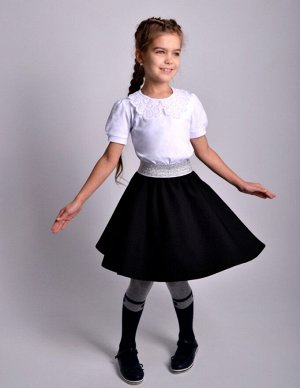 Школьная юбка Суфле черная