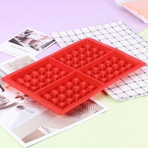 West Силиконовая форма для выпечки вафель в духовке, микроволновке 28 x 18,5 x 2,5 см