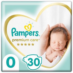 PAMPERS Подгузники Premium Care Newborn (1.5-2.5кг) Упаковка 30