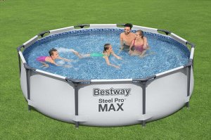 Каркасный бассейн (56406) BestWay [305х76см, 4678л, 19кг, заплатка]