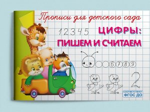 (Раскр) "Прописи для детского сада" Цифры: пишем и считаем (3997)