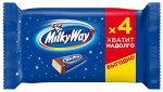 Шоколадный батончик Milky Way, пачка, 4 шт, по 26 г