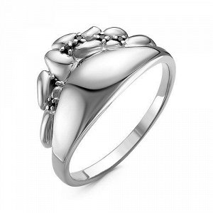 SALE Серебряное кольцо с черными фианитами - 1186