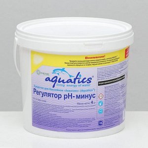 Регулятор pH Aquatics минус гранулы, 4 кг