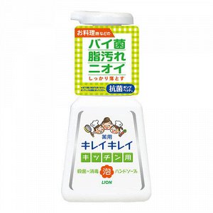 Кухонное антибактериальное мыло-пенка для рук "KireiKirei" с маслом цитрусовых (помпа) 230 мл