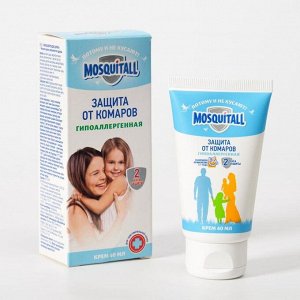 Крем репеллентный "Mosquitall", от комаров, гипоаллергенный, 40 мл