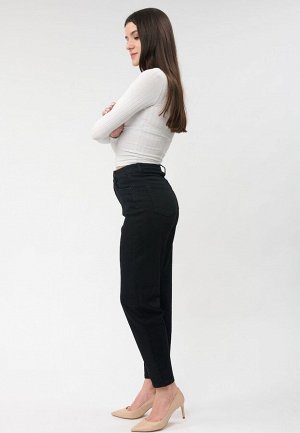 Черные МОМ-джинсы (ряд 25-30) арт. AB1010-7 р.25