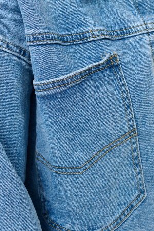 Жакет женский джинсовый синий