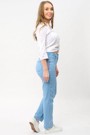 Слегка приуженные голубые джинсы ЕВРО (ряд 48-60) арт. M-BL73133-2465 msk