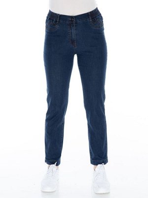 Слегка приуженные синие летние джинсы ЕВРО (ряд 48-60) арт. M-BL72832-161-2