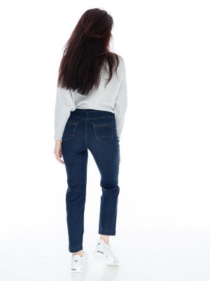Слегка приуженные синие летние джинсы ЕВРО (ряд 50-62) арт. M-BL73027-2XL-161-2