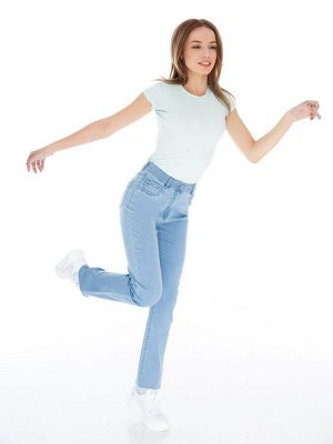Слегка приуженные голубые джинсы (ряд 44-56) арт. SS73043-2465 TAL