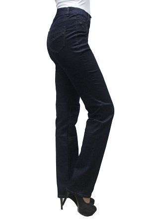 Слегка приуженные темно-синие джинсы (ряд 46-58) арт. SS71492-161-1