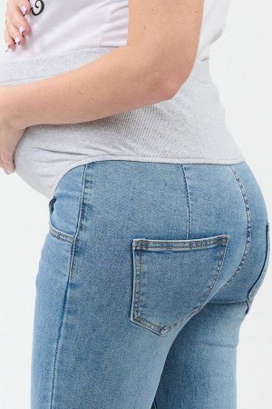 Голубые джинсы для беременных (ряд M-2XL) арт.M699-3265