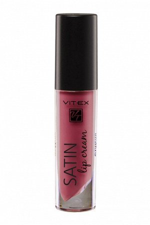 VITEX Жидкая полуматовая губная помада SATIN LIP CREAM, 3.5 г. тон 709 Red cherry