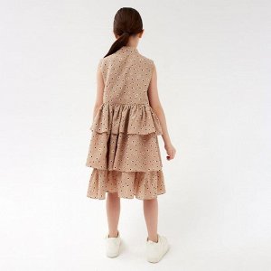 Платье для девочки MINAKU цвет бежевый 98