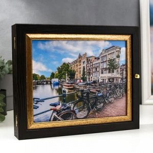 Ключница "Велопрогулка по Амстердаму" 25x30 см