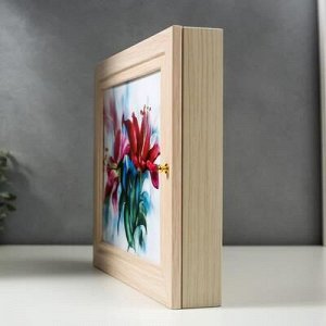 Ключница "Малиновые цветы" 26x31 см