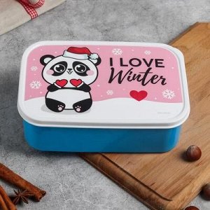 Набор ланч-боксов «I love winter, Панда» 1,2 л, 500 мл, 150 мл