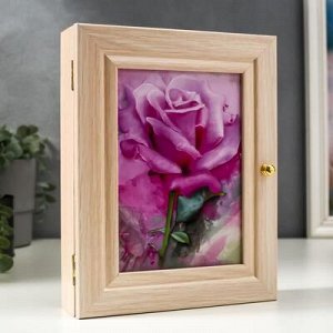 Ключница "Розовый цветок" 19x24 см