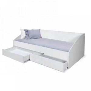 Кровать одинарная «Фея 3», 90 ? 200 см,симметричная, белый