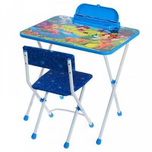 Набор мебели «Маленькие принцессы», стол, стул мягкий моющийся складной, цвета МИКС