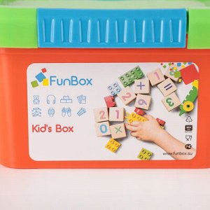 Контейнер для xранения с крышкой FunBox Kid&#039;s Box, 2 л, 19,5?17?10 см, цвет МИКС