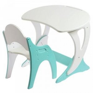 Набор детской мебели регулируемый «Парус»: стол, стул, цвет бирюзовый жемчуг