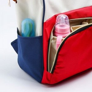 Сумка-рюкзак для xранения вещей малыша, цвет красный